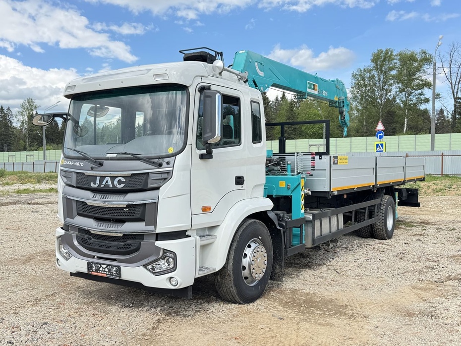 JAC N180 (МРМ 20т) КМУ HKTC HLC-8016 (8т) БОРТ 8,2×2,54×0,6